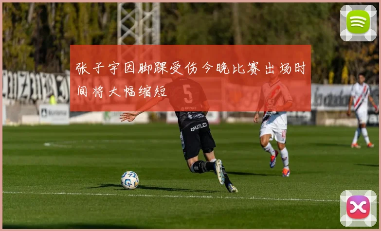 张子宇因脚踝受伤今晚比赛出场时间将大幅缩短